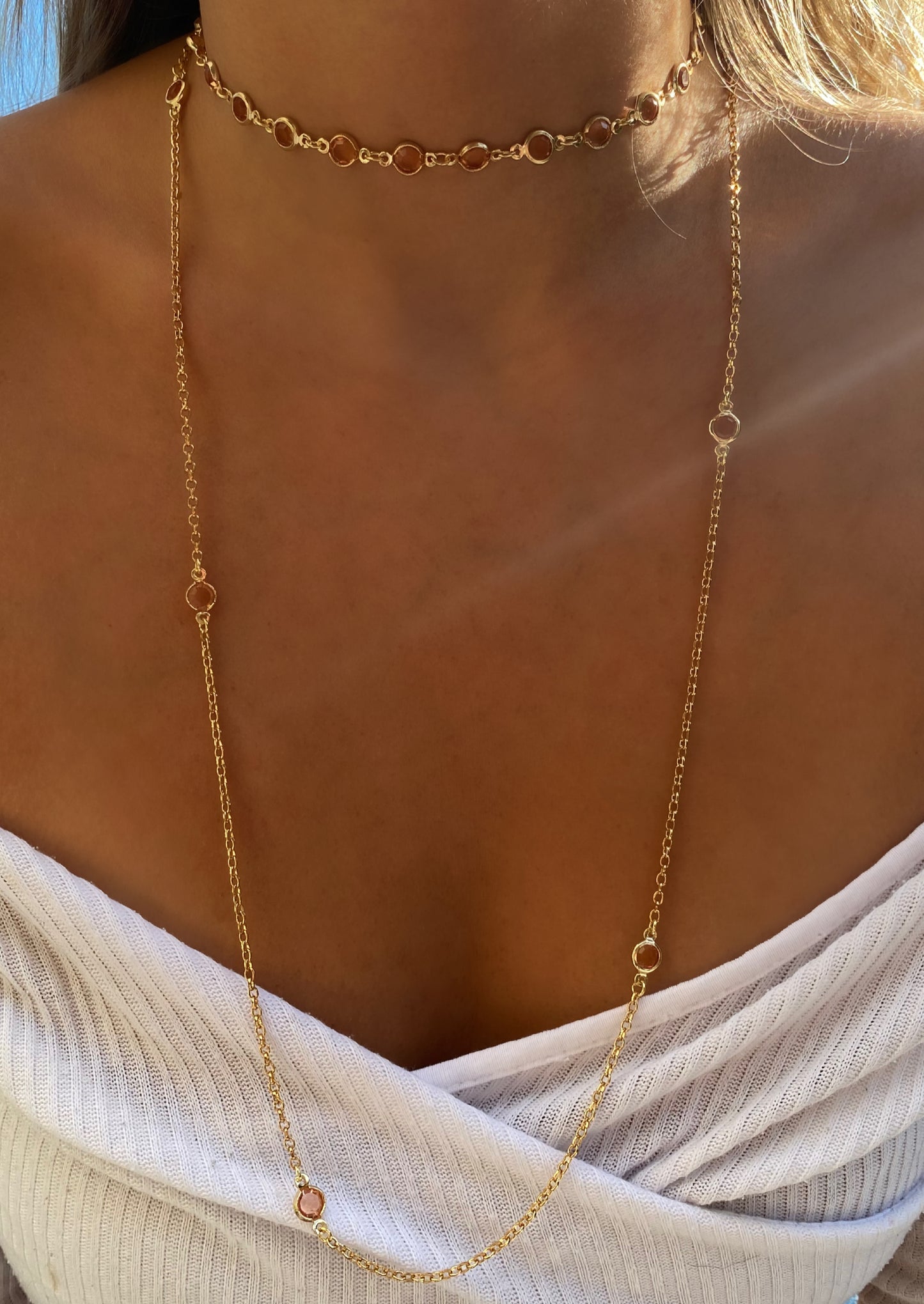 Choker Aurora Folheada a Ouro 18k