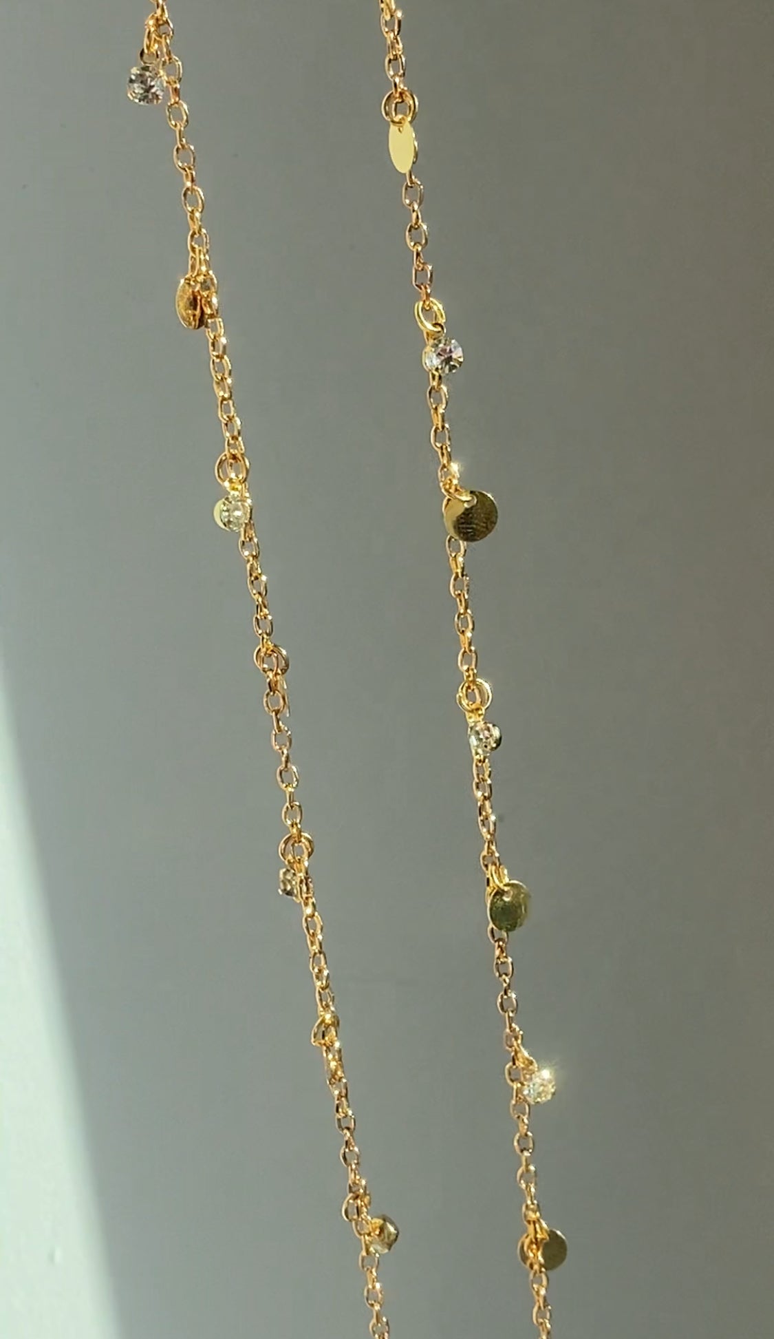Colar Longo Amira Folheado a Ouro 18k