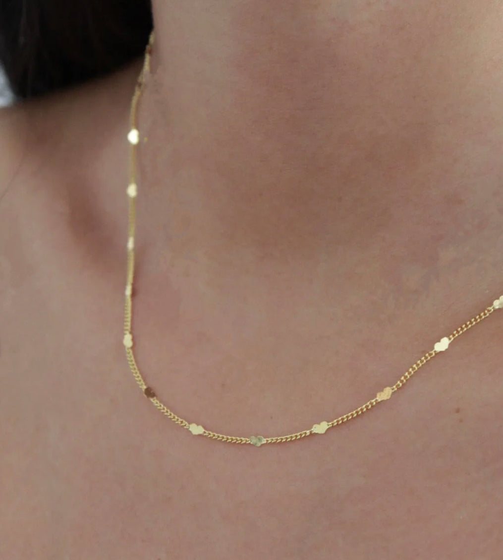 Colar Heart Folheada a Ouro 18k