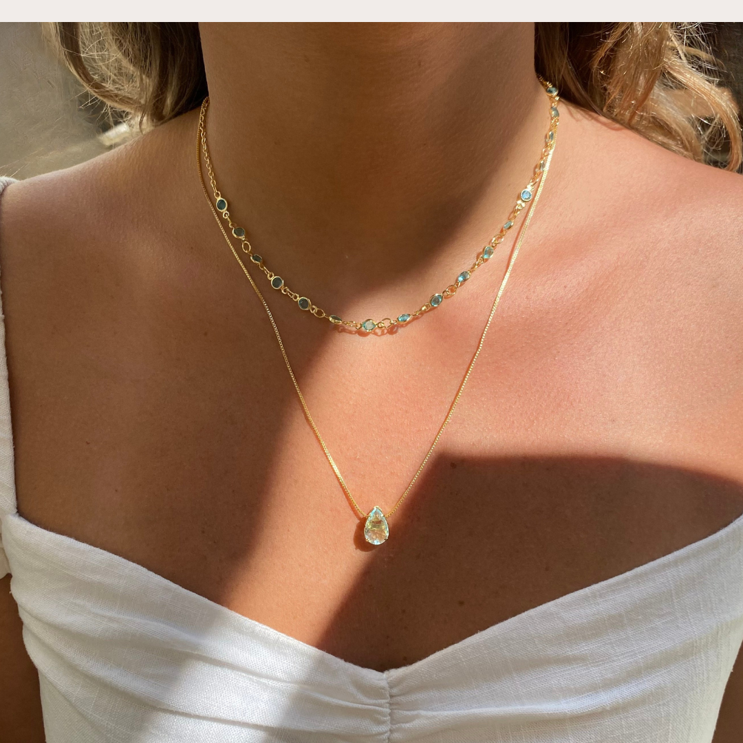 Colar Duplo Ocean Folheado a Ouro 18k