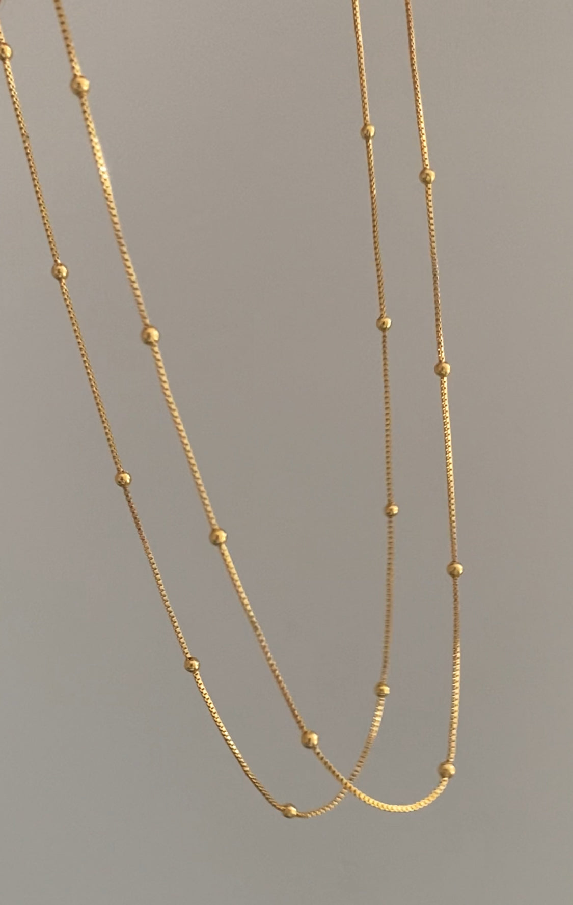 Colar Veneziana Bolinhas Folheada a Ouro 18k