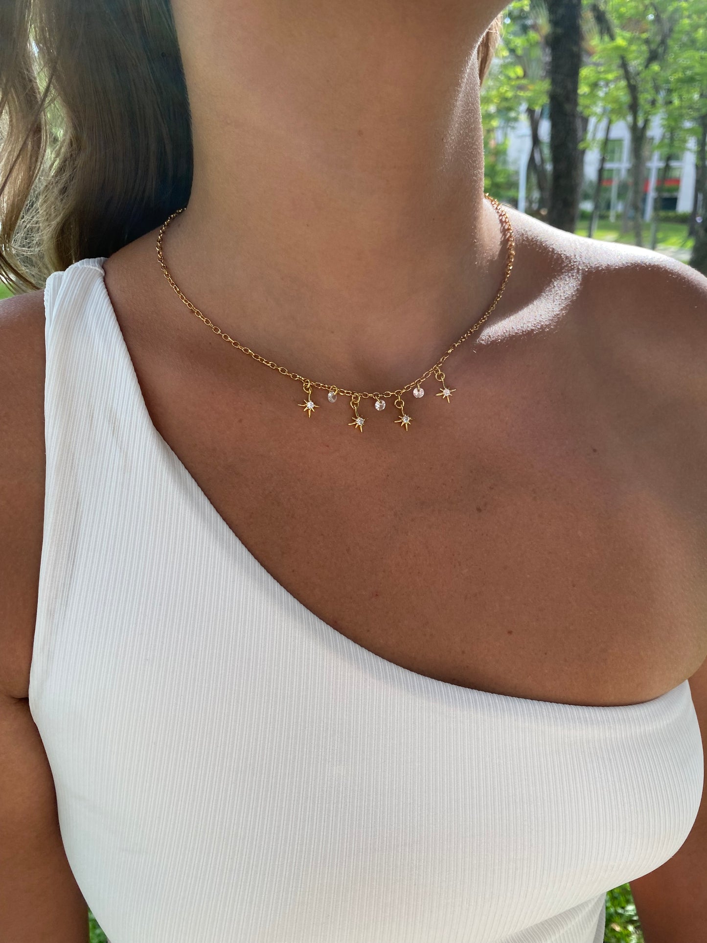 Colar Stars com Zircônia