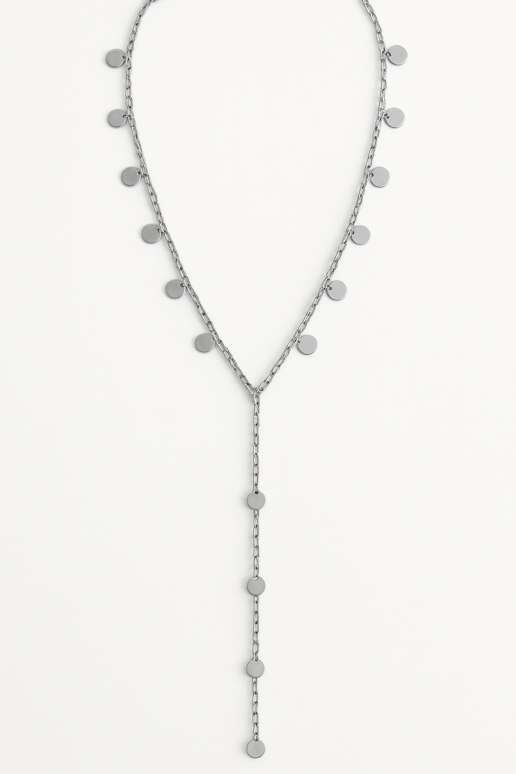 Colar Gravatinha Moedas Prata