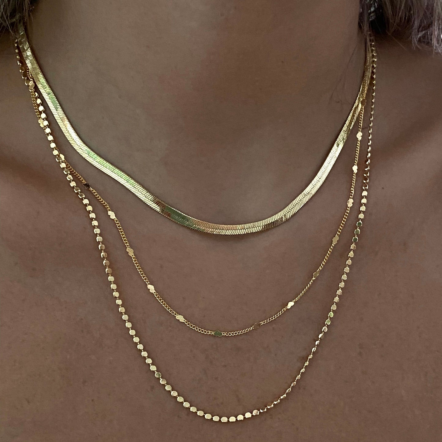 Choker Fita Folheada a Ouro 18k