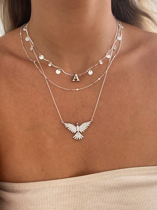 Choker Curves Letters Personalizado Prata