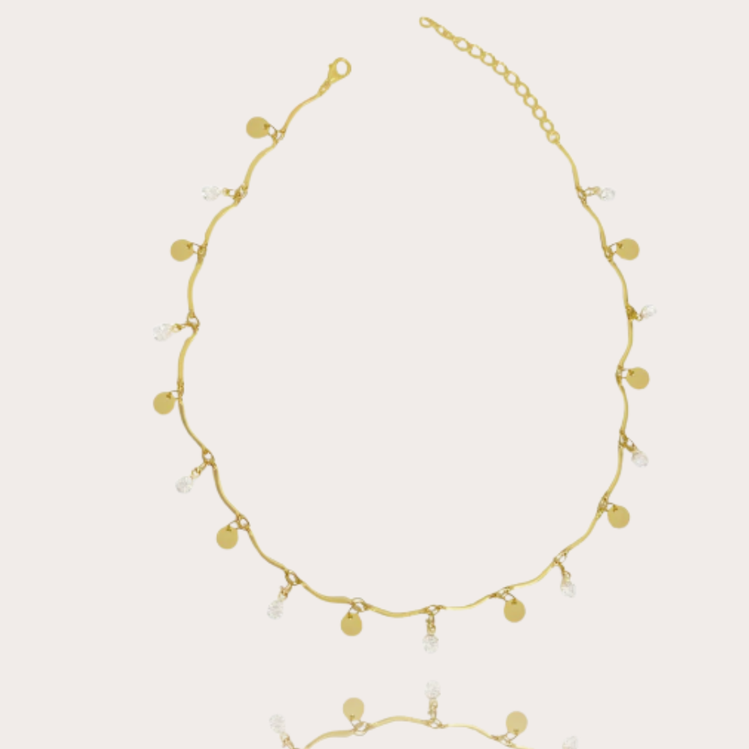 Choker Shine Folheada a Ouro 18K