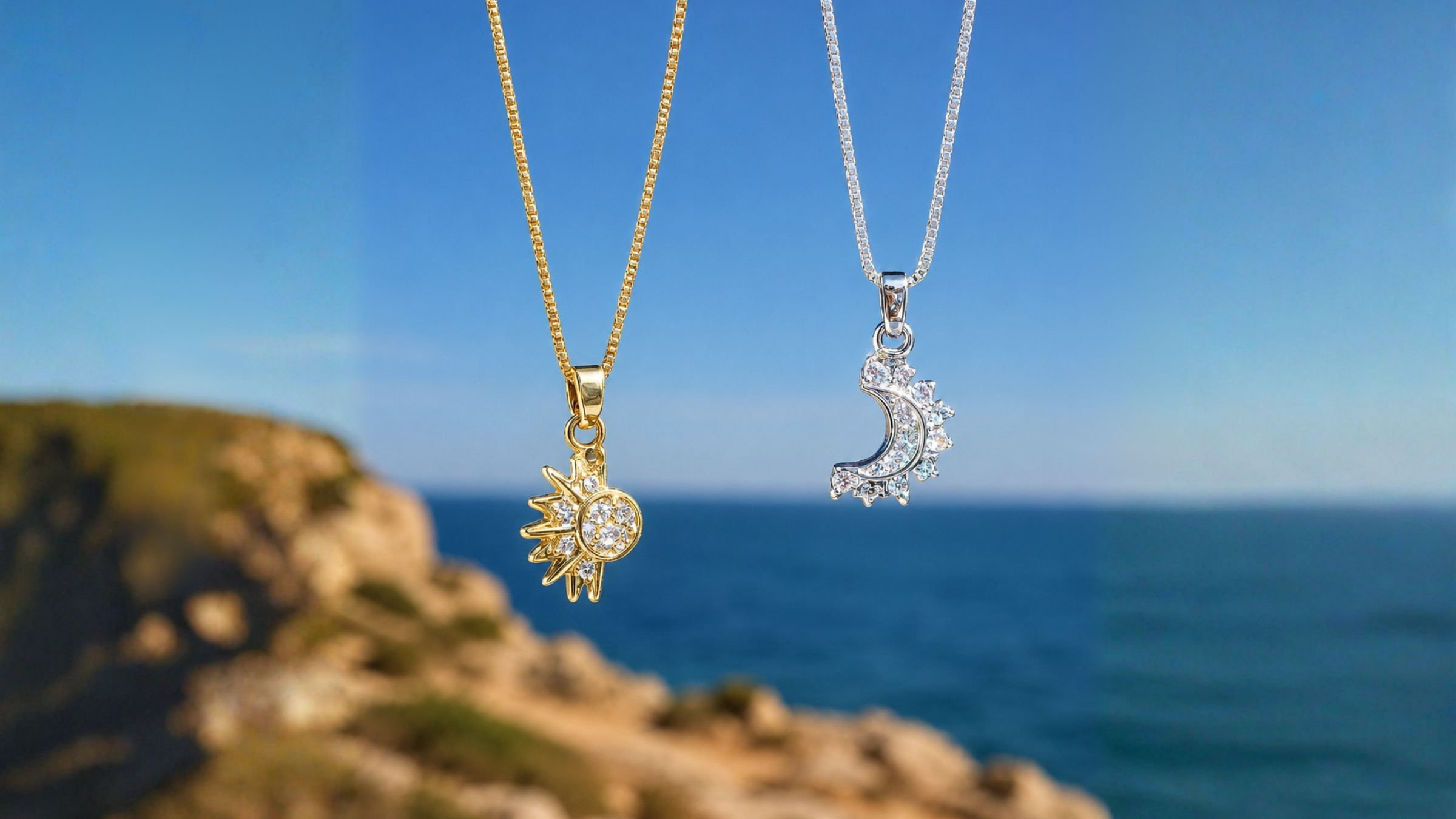 Colar Sol & Lua