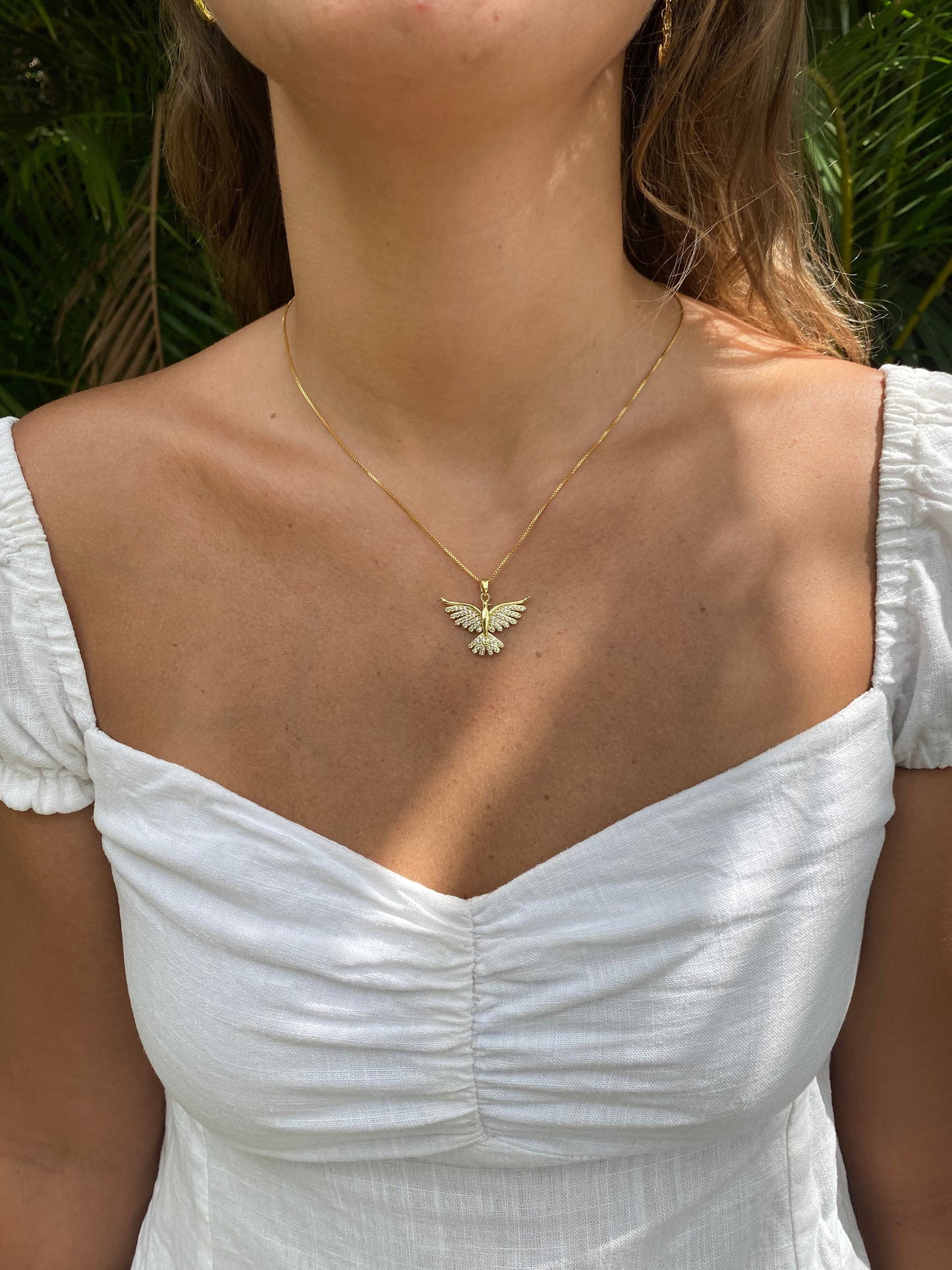 Colar Espírito Santo Folheado a Ouro 18k