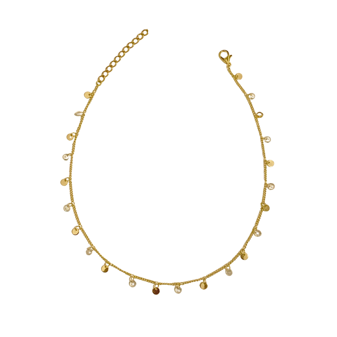 Choker Amira Zircônia Folheada a Ouro 18k