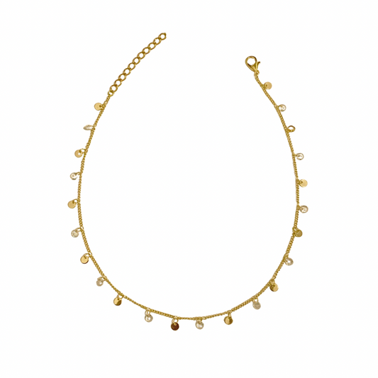 Choker Amira Zircônia Folheada a Ouro 18k