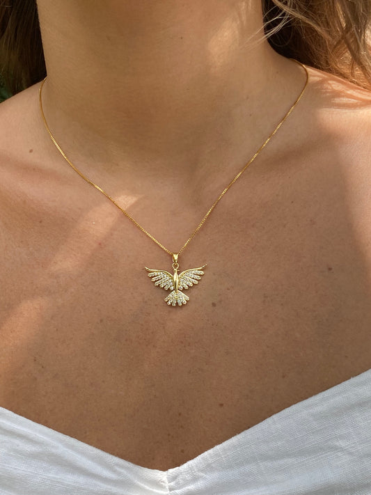 Colar Espírito Santo Folheado a Ouro 18k