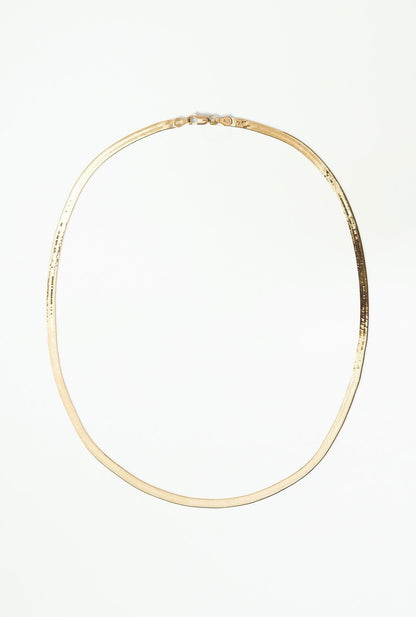 Choker Fita Folheada a Ouro 18k