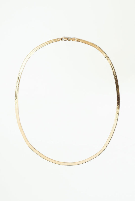 Choker Fita Folheada a Ouro 18k