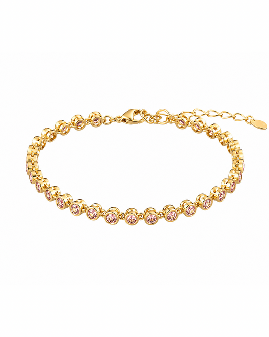 Pulseira Siena Rosé Folheado a Ouro 18k