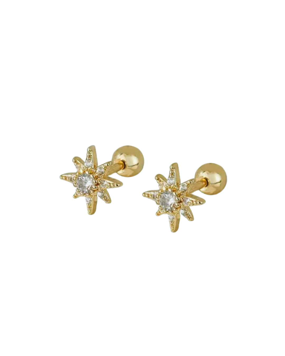 Brinco Star Folheado a Ouro 18k