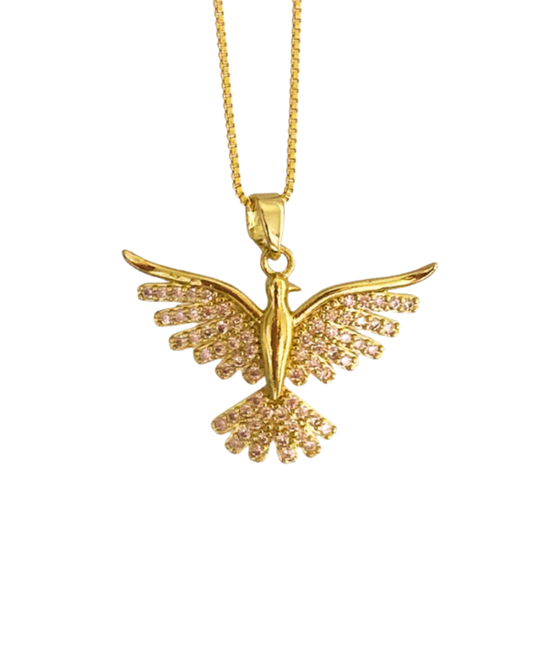 Colar Espírito Santo Folheado a Ouro 18k