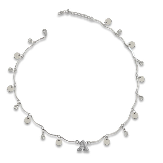 Choker Curves Letters Personalizado Prata