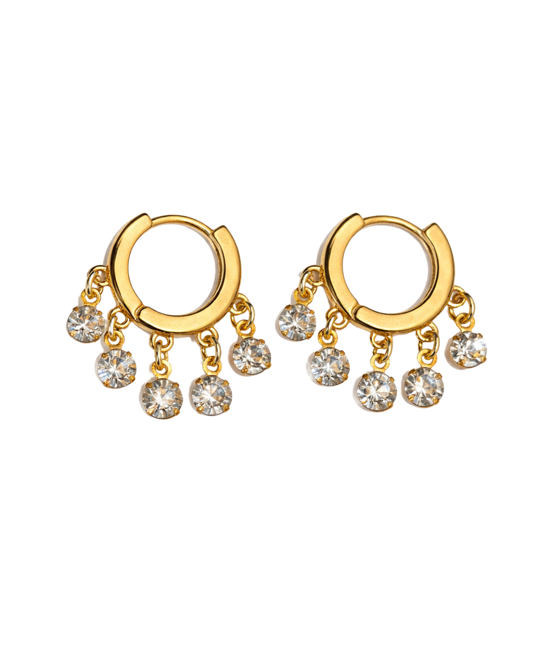 Brinco Shine Folheado a Ouro 18k