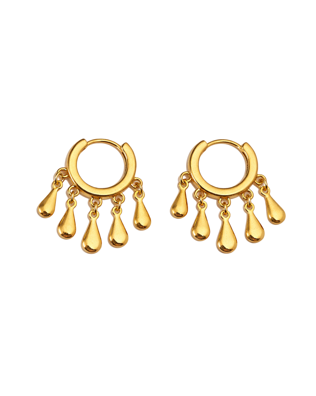 Brinco Drops Folheado a Ouro 18k