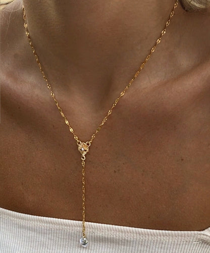 Colar Gravatinha Ammit Folheada a Ouro 18k