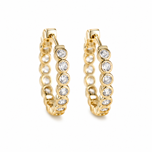 Argola Siena Glow Folheado a Ouro 18k