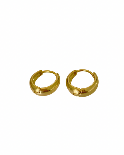 Brinco Circles Folheado a Ouro 18k