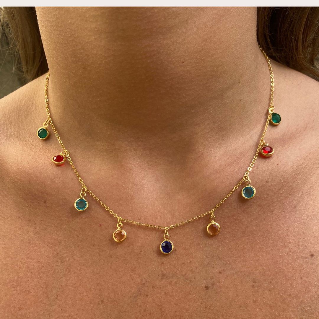 Colar Colors Folheado a Ouro 18k