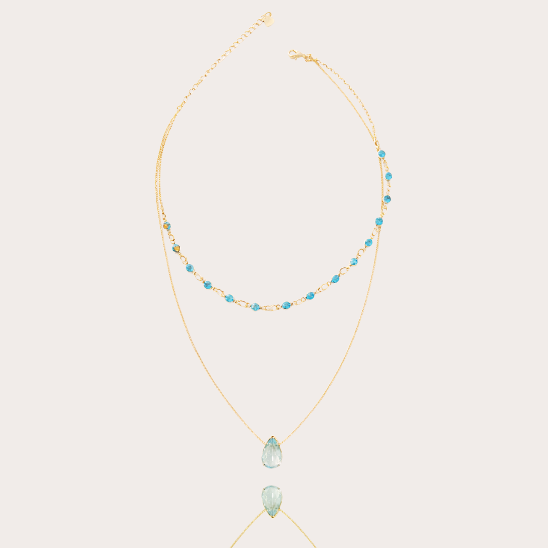 Colar Duplo Ocean Folheado a Ouro 18k