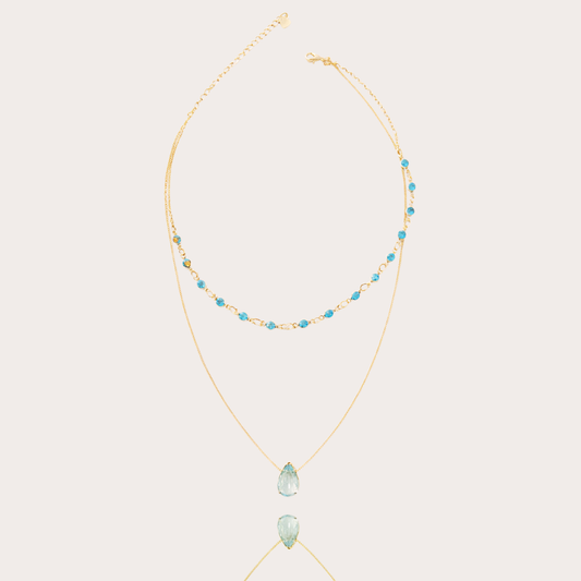 Colar Duplo Ocean Folheado a Ouro 18k