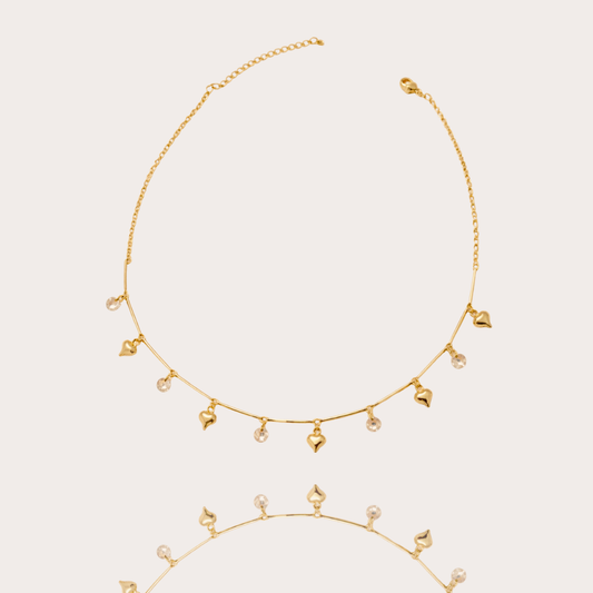 Choker Love Folheado a Ouro 18k