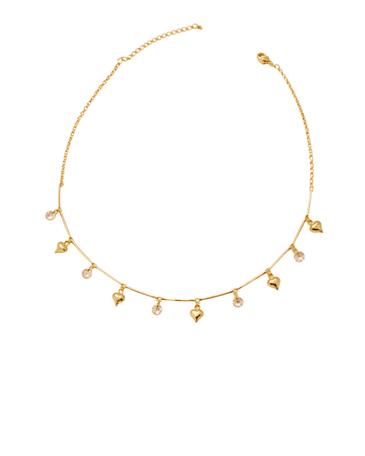 Choker Love Folheado a Ouro 18k