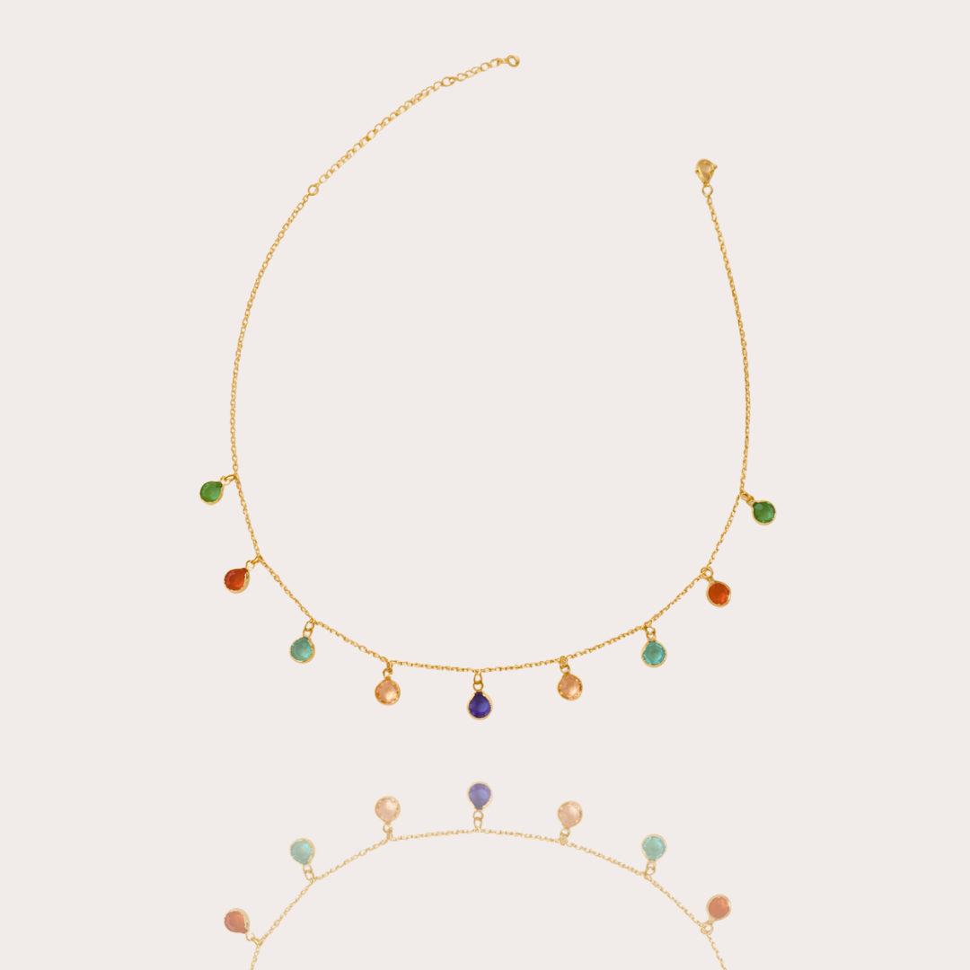 Colar Colors Folheado a Ouro 18k