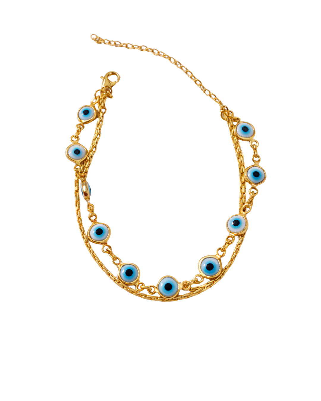 Pulseira Dupla Folheado a Ouro 18k
