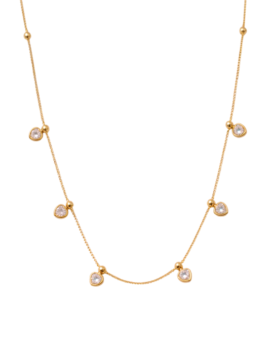 Colar Shine Love Folheado a Ouro 18k