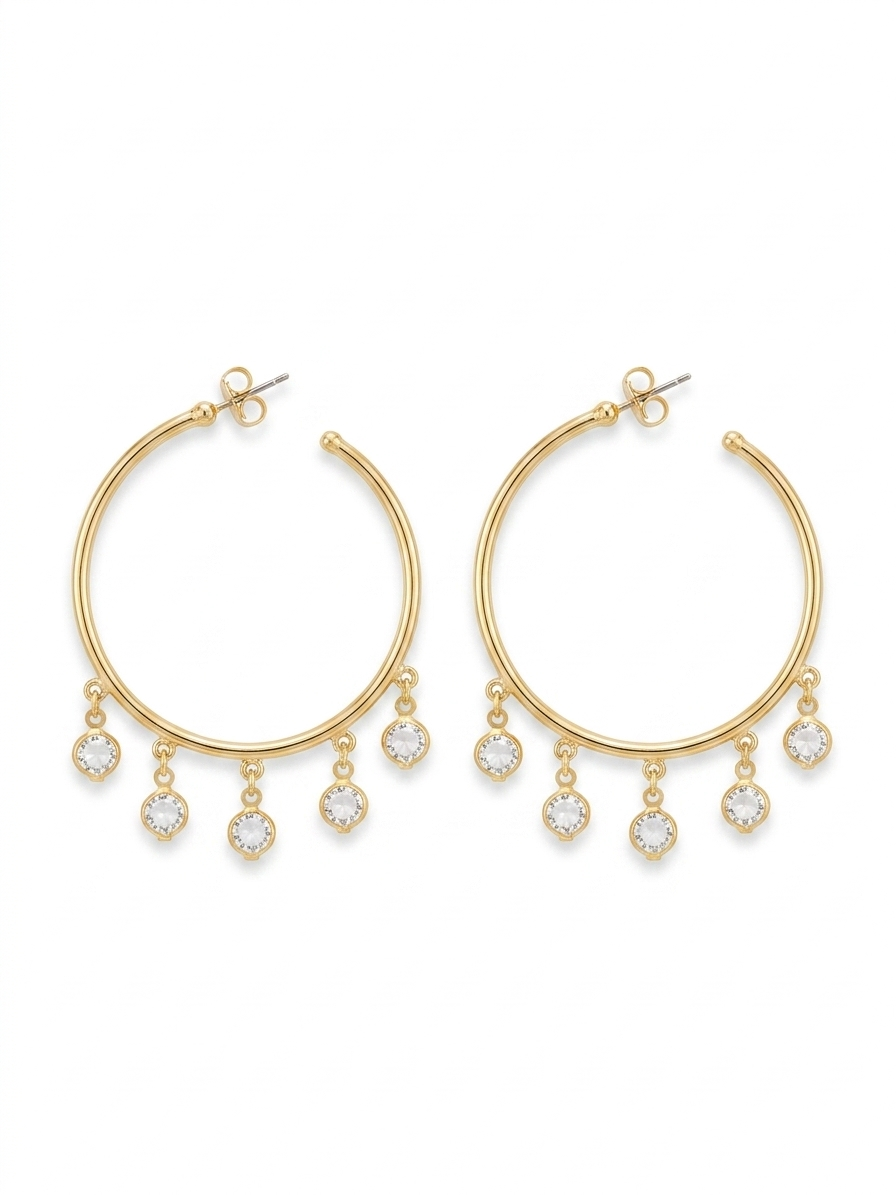 Argola Aurora Glow Folheado a Ouro 18k