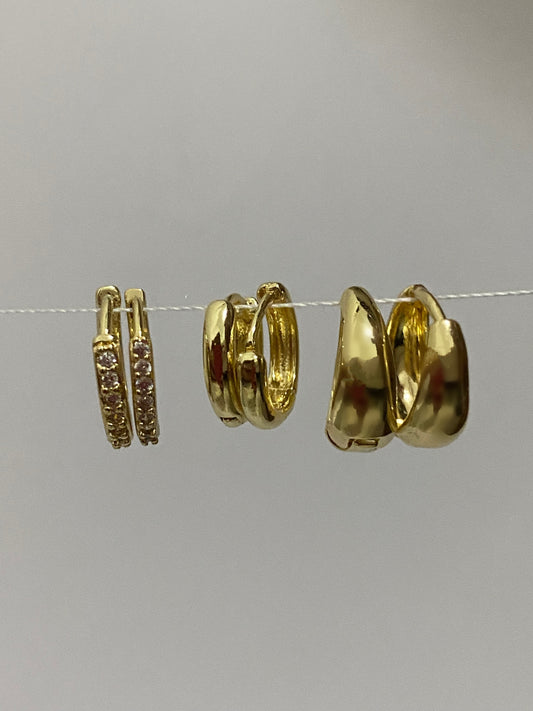Trio Argolinhas Brilhantes