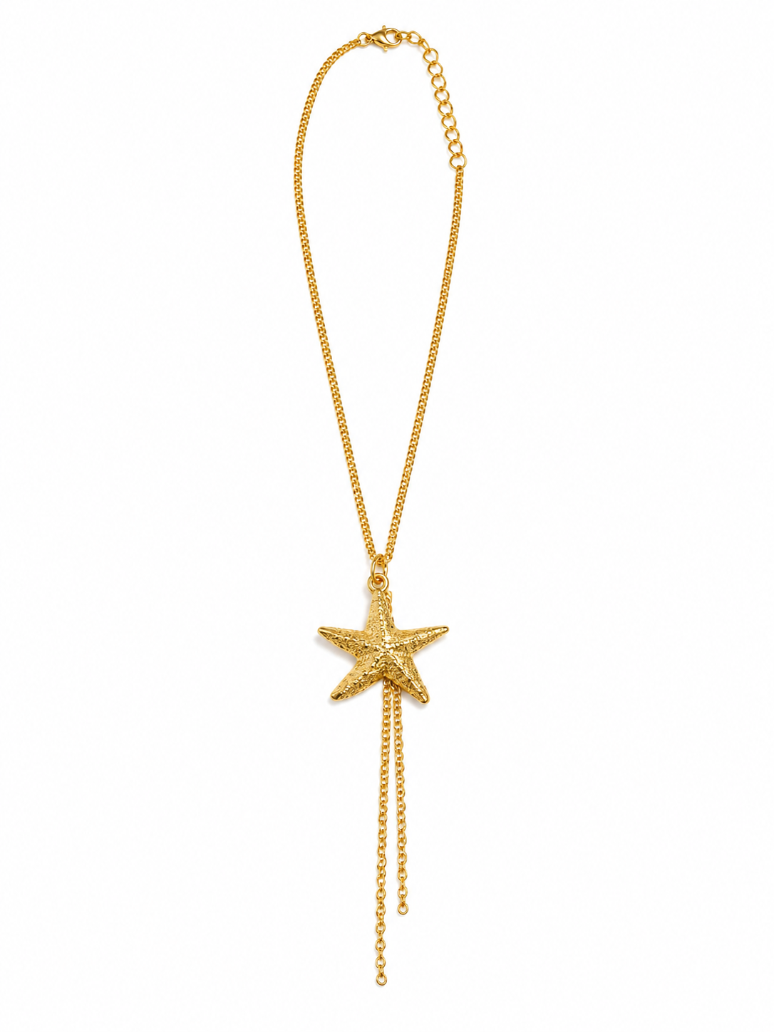 Colar Estrela do Mar Folheado a Ouro 18k