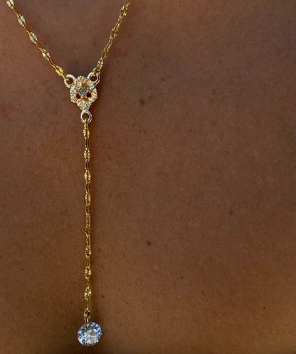 Colar Gravatinha Ammit Folheada a Ouro 18k