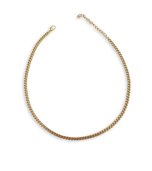 Choker Elo Folheada a Ouro 18k