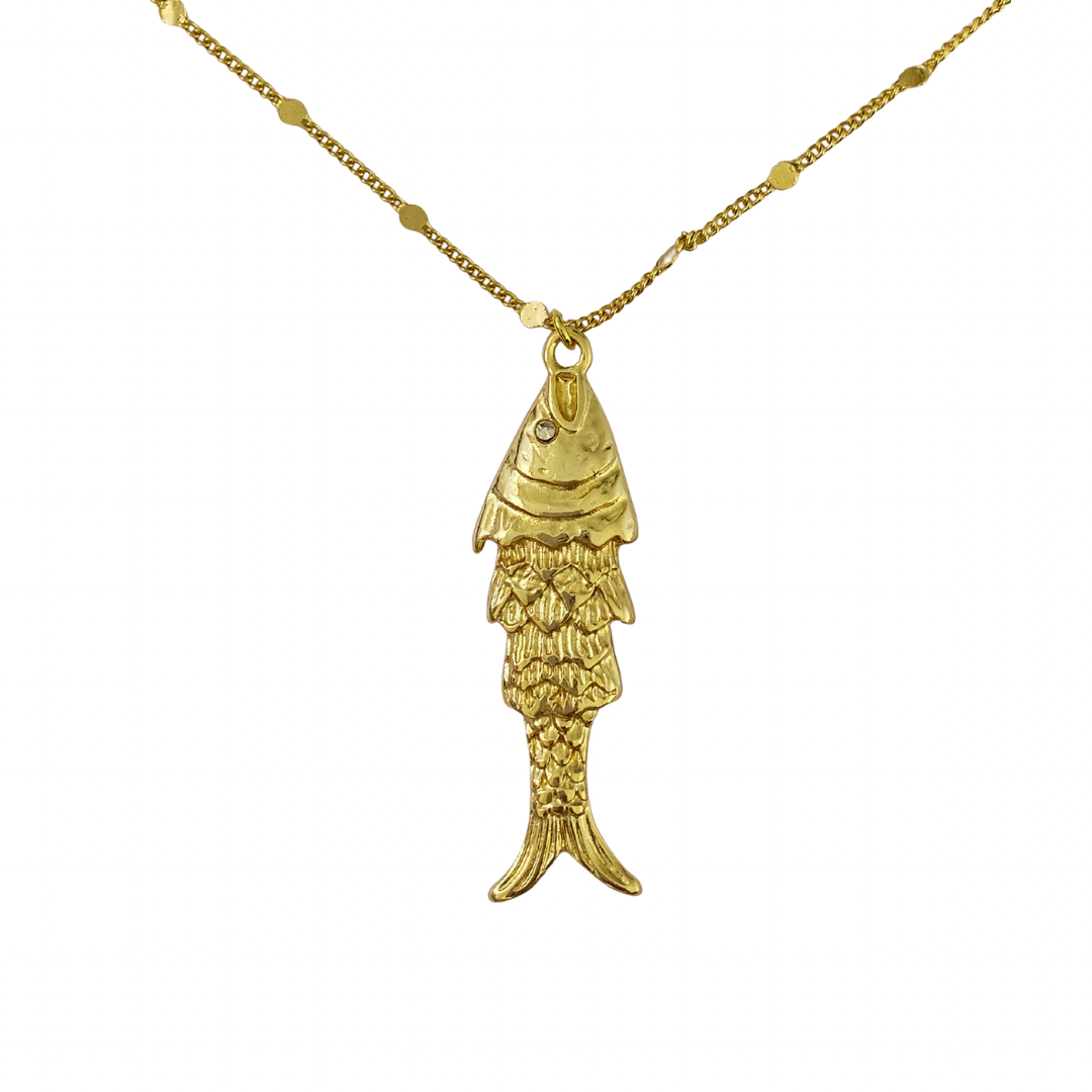 Colar Fish Folheado a Ouro 18k