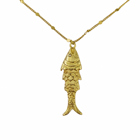 Colar Fish Folheado a Ouro 18k