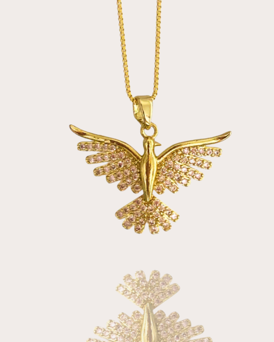 Colar Espírito Santo Folheado a Ouro 18k