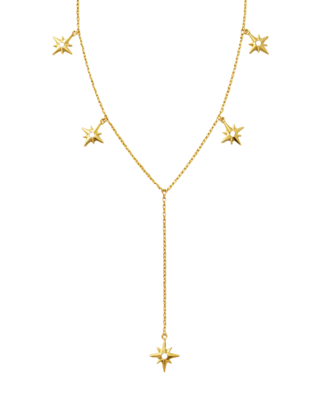 Colar Gravatinha Stars Folheado a Ouro 18k