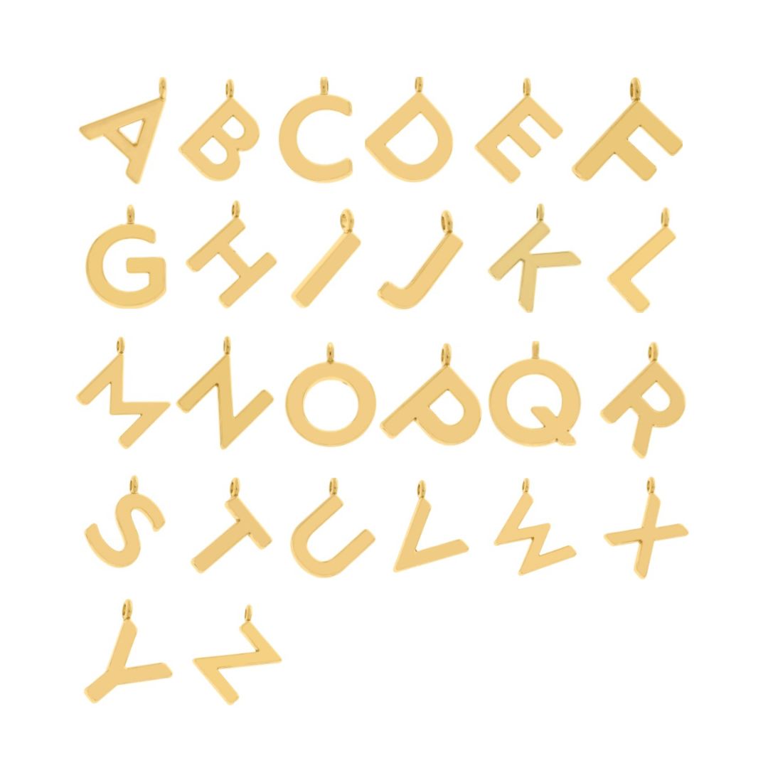 Choker Letters Solaris Folheada a Ouro 18k