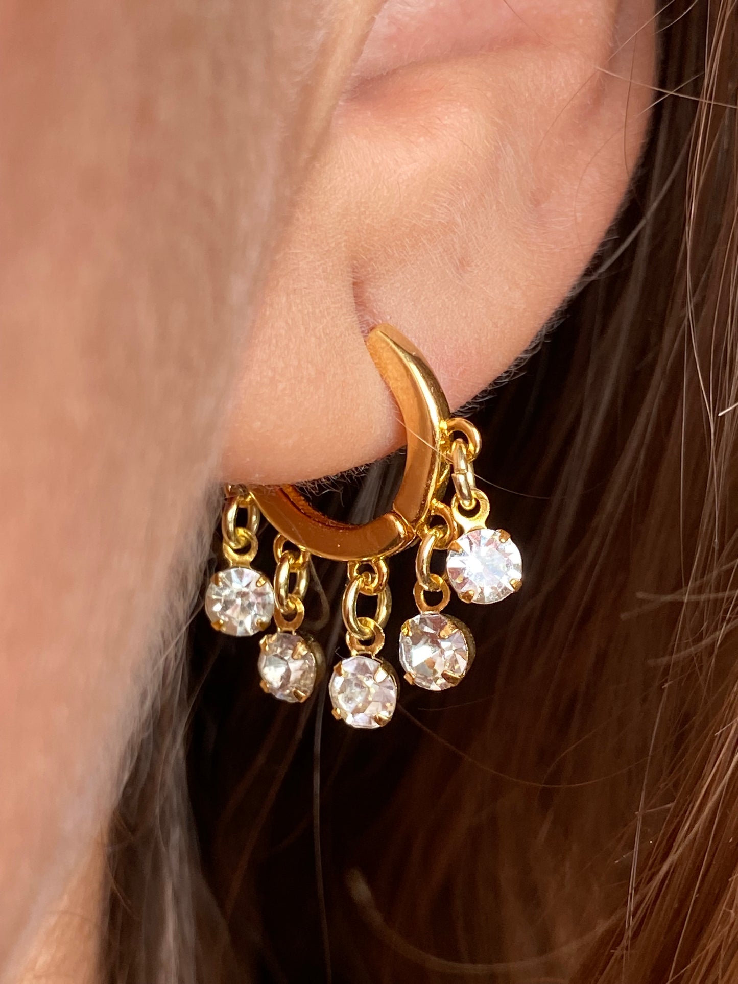Brinco Shine Folheado a Ouro 18k