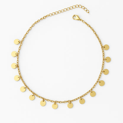 Choker Moedas Folheada a Ouro 18k