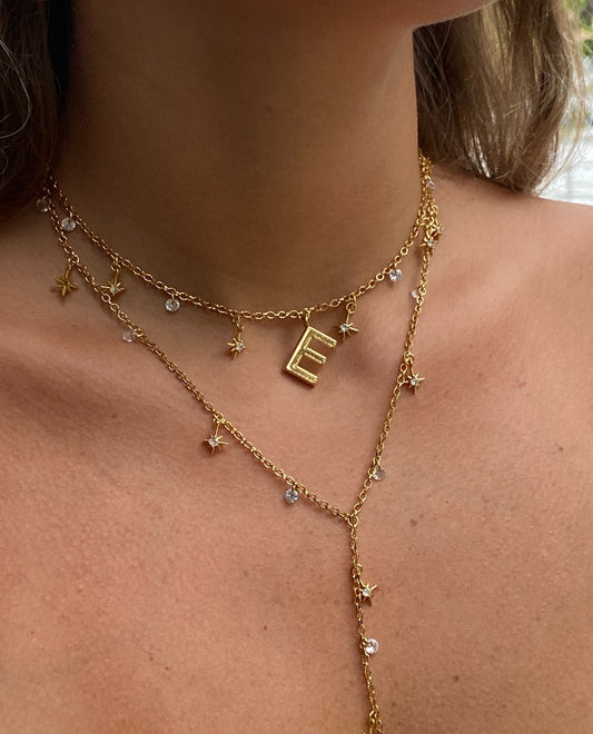 Mix Choker Letters Solaris e Colar Gravatinha Solaris